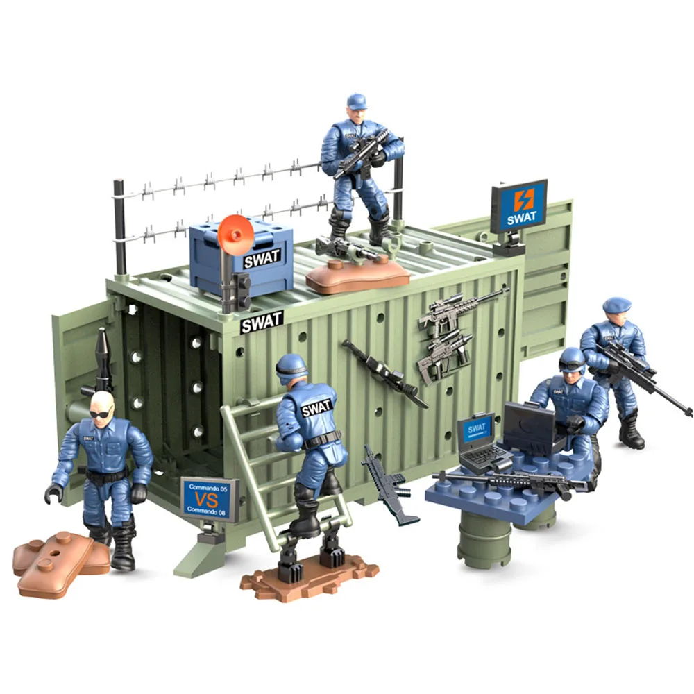 4 шт./компл. военная армия Второй мировой войны WW2 город спецназ полицейские