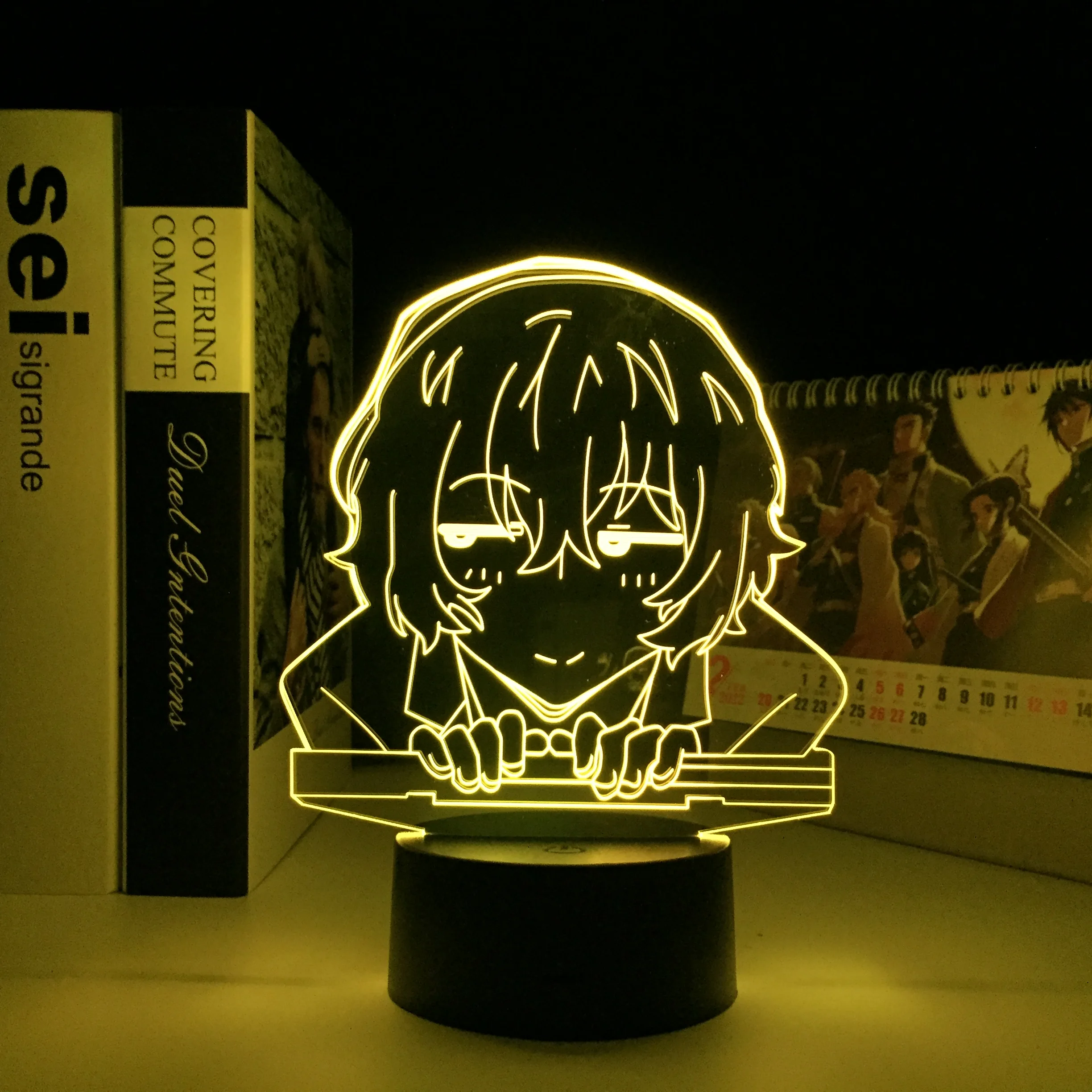 

Anime Bungo Stray Dogs Dazai Osamu 3D LED Lamp for Room Decor Friend Birthday Gift Gadget Night Light Anime Neon Light Dazai