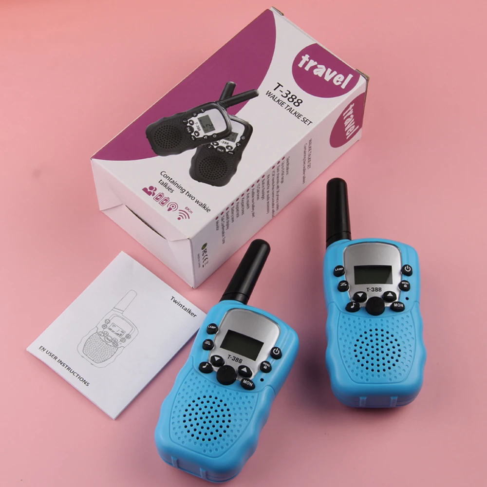 

Kids Walkie Talkie 2PCS celular Handheld Transceiver Highlight Phone Radio Interphone 6KM Mini Toys Talkie Walkie Gifts Boy Girl