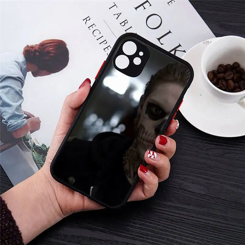 

Evan Peters all monsters are human Phone Case Matte Transparent for iPhone 7 8 11 12 s mini pro X XS XR MAX Plus cover funda