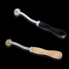 MIUSIE 1 шт. профессиональное колесо для шитья из нержавеющей стали и кожи, колесо для шитья, рулетка, распорка, инструмент для шитья кожи, 4 мм