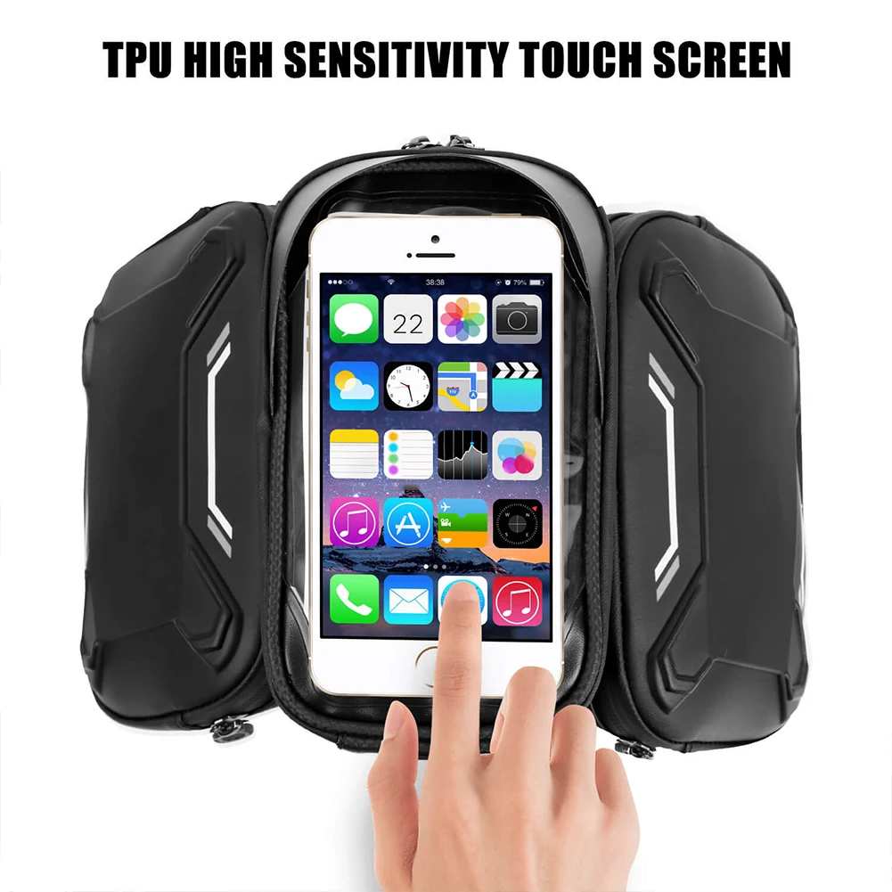 

Bicycle Bags Front Frame MTB Bike Bag Cycling Accessories Waterproof Screen Touch Top Tube Phone Bag