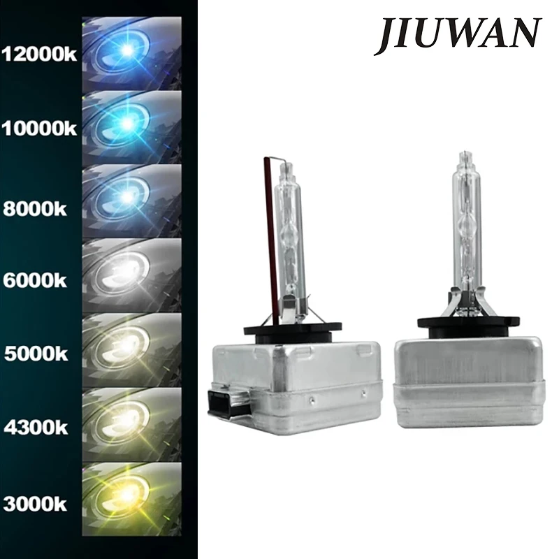 

JIUWAN Car Flashing Light Bulb Universal Xenon Headlight Bulb for Headlamp Light Kit D1S D2S D3S D4S D1R D2R D3R D4R 6000K 4300K