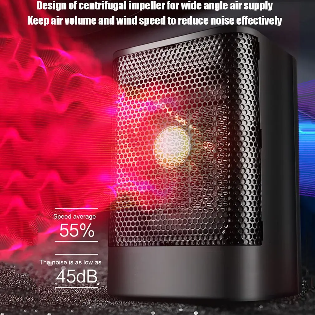 

Smart Home Office Heater Portable Electric Heater PTC Ceramic Quick Heating 3 Setting Heater Desk Heater For Home Office