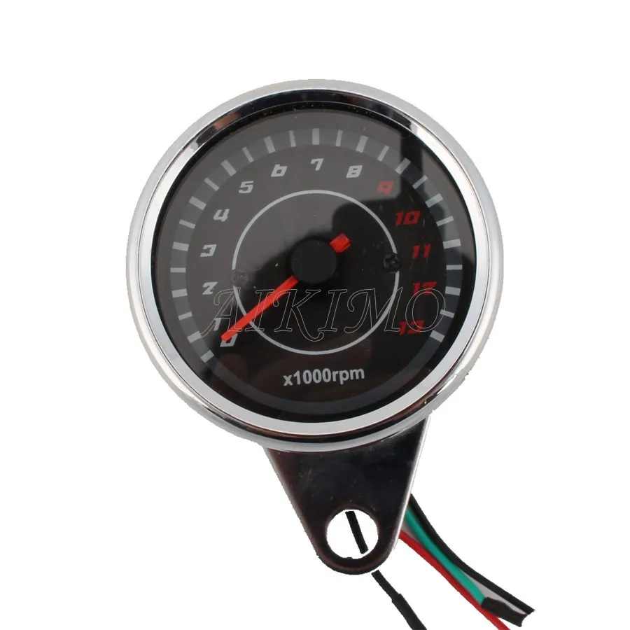 Тахометр мотоциклетный со светодиодной подсветкой счетчик оборотов 0 13000