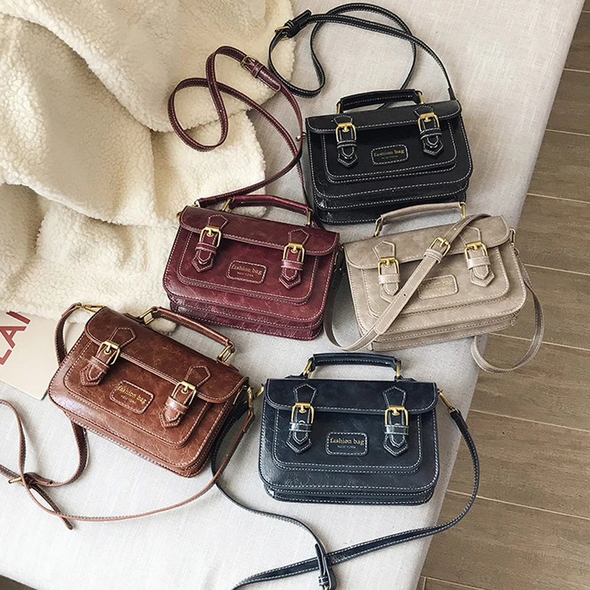 

TOYOOSKY Women's Designer Handbag 2019 Fashion New High quality PU Leather Retro Women bag Ladies Tote Shoulder Messenger Bag