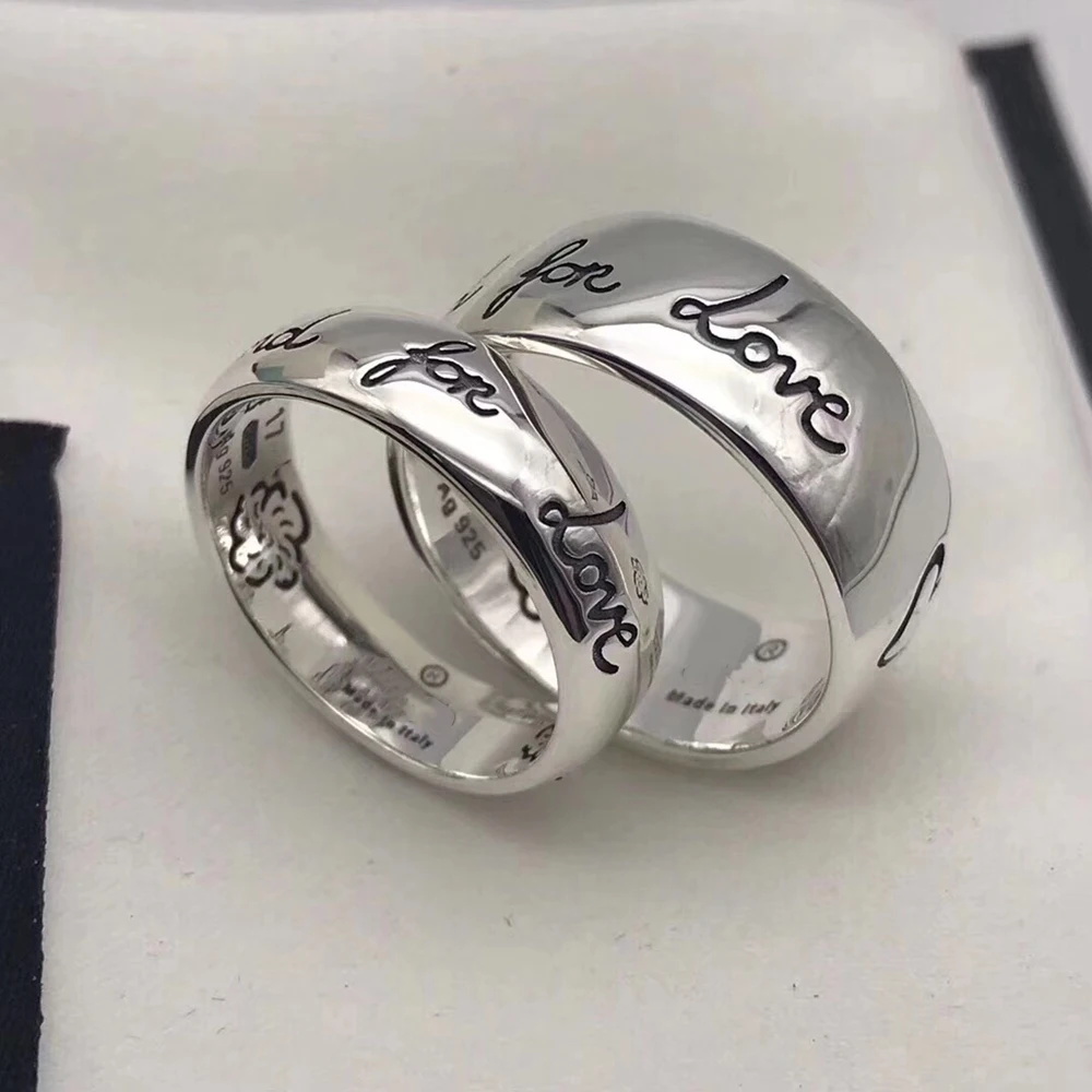 TIF S925 Серебряное кольцо. Гламурный классический логотип сверкающий циркон ювелирные изделия, Прямая с фабрики 1:1