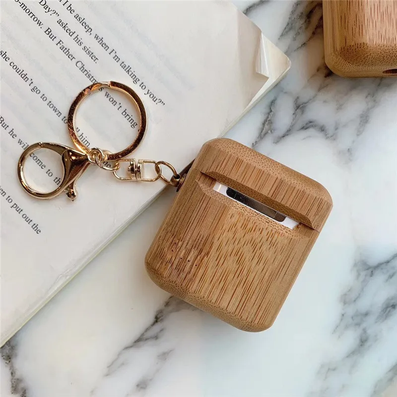 Противоударной защитой для защитный чехол Airpods ретро роскошные деревянные зерна