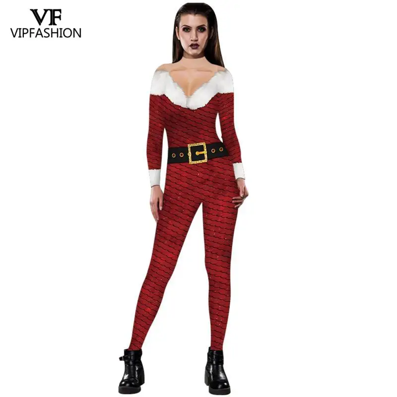 Женский комбинезон для новогодней вечеринки с эластичным поясом | Тематическая