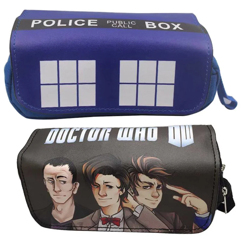 Популярные дизайнерские чехлы для карандашей Doctor Who кожаный Органайзер кошелек