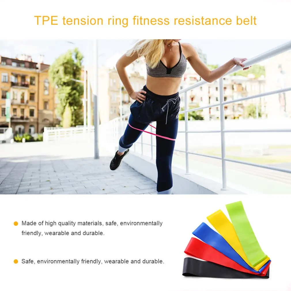 2020 латексное Натяжное кольцо для йоги Эспандер фитнеса эластичное из ТПЭ
