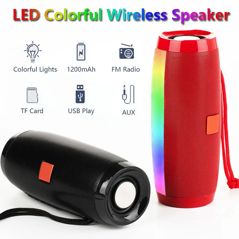 Портативный беспроводной Bluetooth динамик Стерео 10 Вт бас Саундбар с FM радио USB MP3