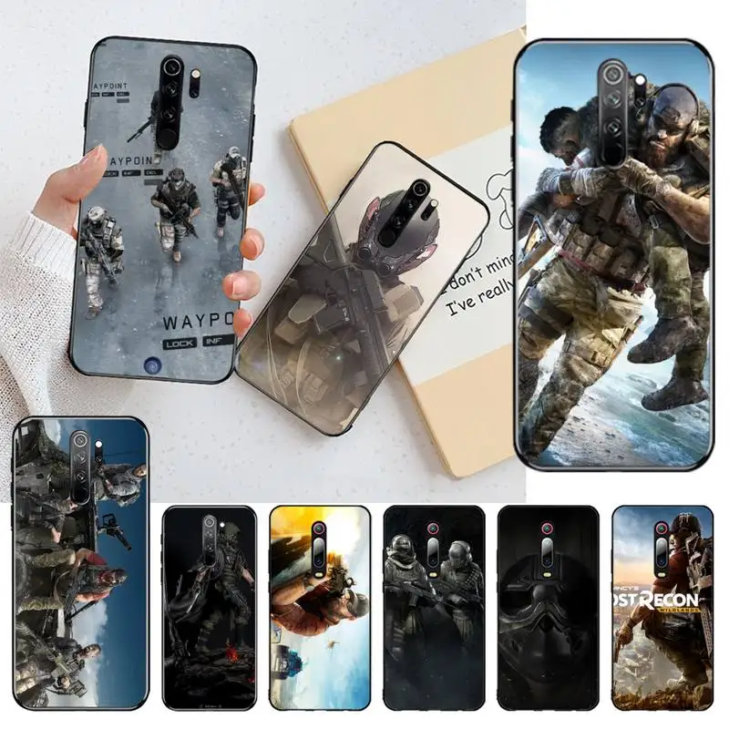 YJZFDYRM Ghost Recon мягкий черный чехол для телефона Redmi 8A Note 9 8T 7 6 6A 5 Go Pro K20|Бамперы| |