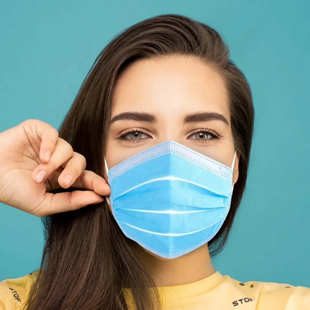 10/50 шт в наличии одноразовые маски маска для рта 3 слойная противопыльная