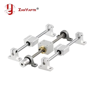 3d printer guide rail parts t8 lead screw 200mm 300mm 400mm 500mm optical axis kp08 bearing bracket housing mounting bracket free global shipping