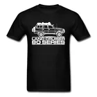 Футболка мужская в стиле ретро, повседневная тенниска для спортзала, фитнеса и тренировок, Land Cruiser 80 с сеточками, большие размеры