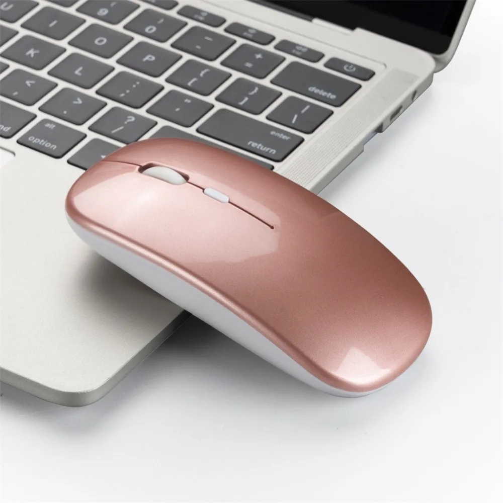 Беспроводная мышь 2,4 ГГц оптическая USB игровая мышь мини Бесшумная 1600 dpi перезаряжаемая Бесшумная мышь для ПК ноутбука Новинка