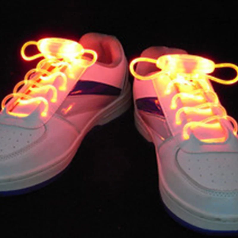 1 пара плоские шнурки для обуви ремешок светящиеся струны в форме oive светлые