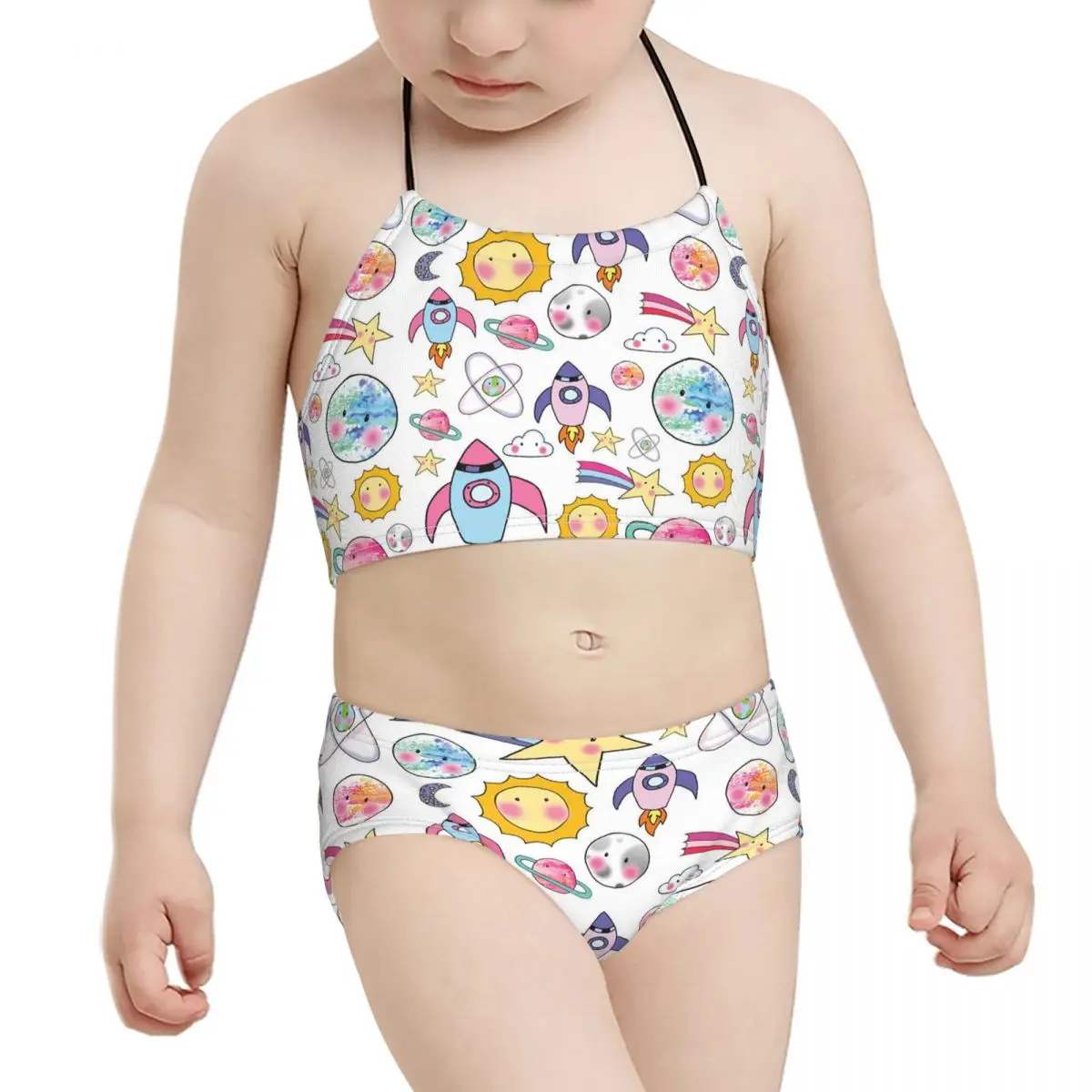 

Милые детские купальники из аниме для девочек, детский бандажный купальник с принтом из мультфильма, бикини 2021, оптовая продажа, брендовый к...