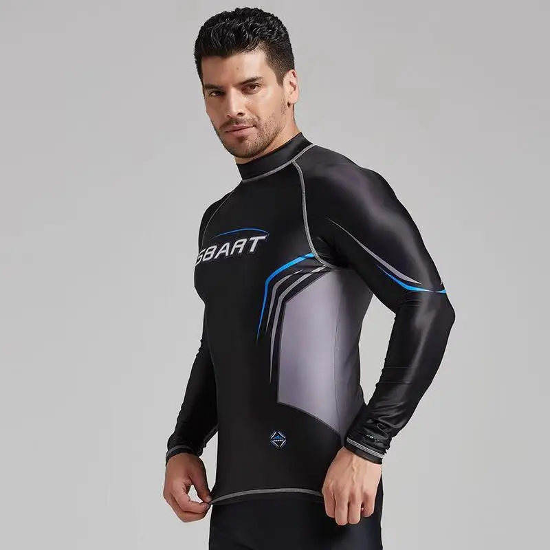 Профессиональный Для Мужчин's Рашгард рубашка мужчин s Длинные рукава футболка