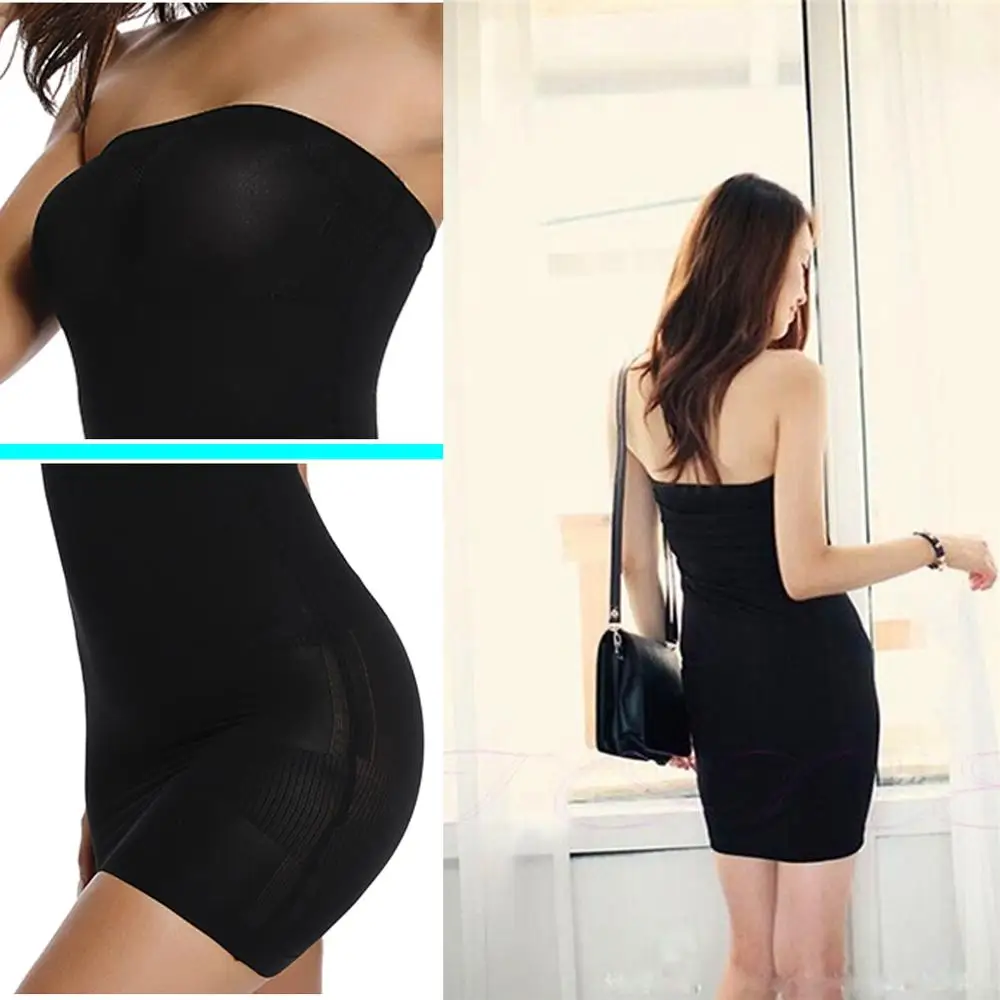 Женское облегающее платье корсет нижнее белье с открытыми плечами|Утягивающее