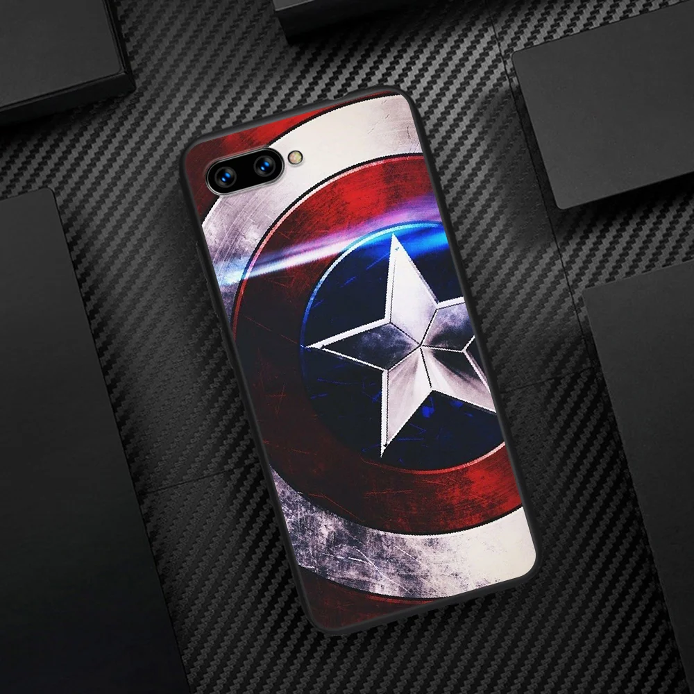 

Captains America Super Hero Phone Case Cover Hull For HUAWEI Honor 6A 7A 7C 8 8A 8S 8x 9 9x 10 10i 20 Lite Pro black Coque