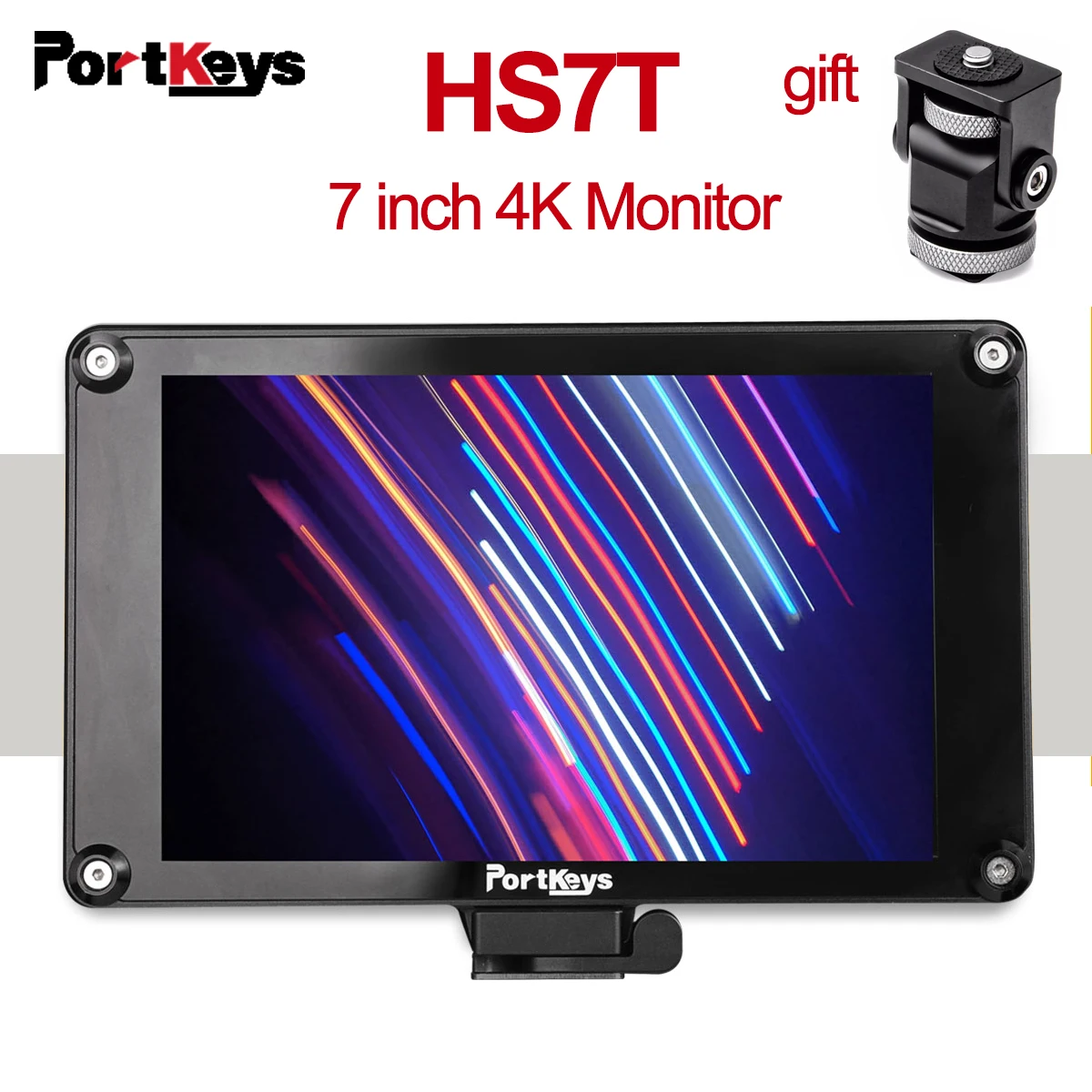 

Portkeys HS7T 7 inch Metal Edition Field Monitor 3D LUT Can Connect with Wireless Transmission 4K SDI HD-MI 1920x1200 Monitor