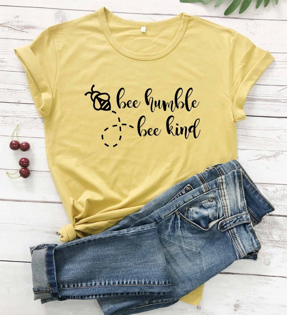 Модная женская одежда из чистого хлопка с Пчелкой скромными пчелами