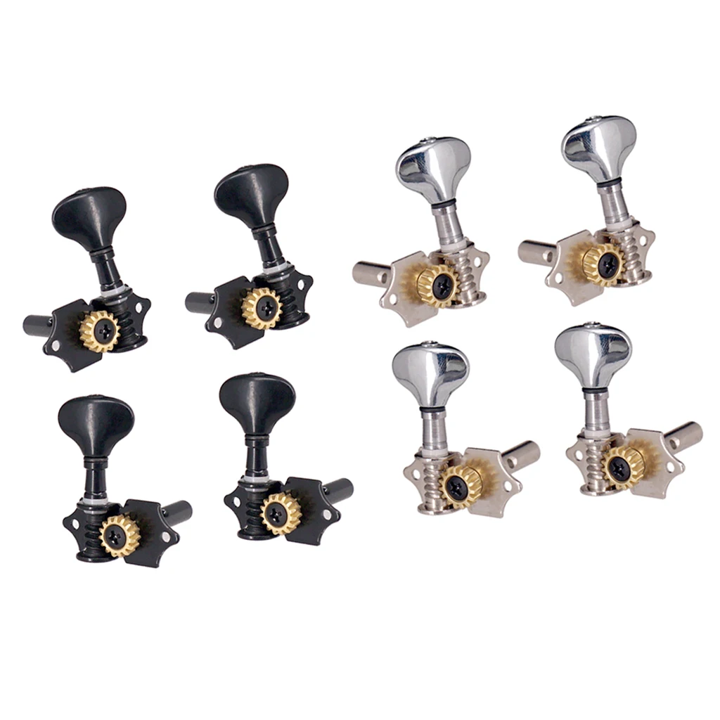 

4 Pieces Ukulele String Tuning Peg Tuner Machine Head Set 2R 2L Guitar Parts