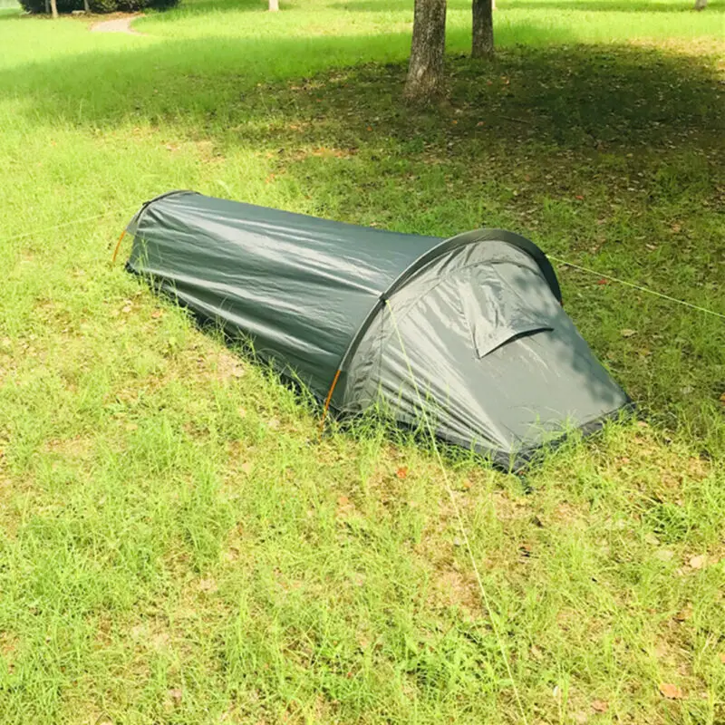 

Lightweight Portable Camping Tent Beach Shelter Sleeping Bag For One Person Waterproof PU3000 Durable Camping Tent