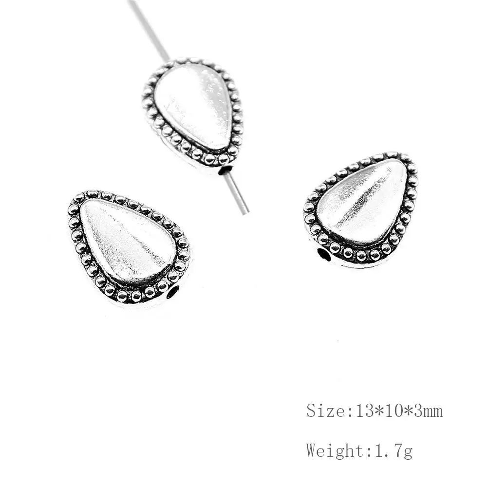 

Malzahar 15 Pieces Droplet Shaped Small Hole Spacers Beads Jewelry Findings Components Handmade Gifts Crafts