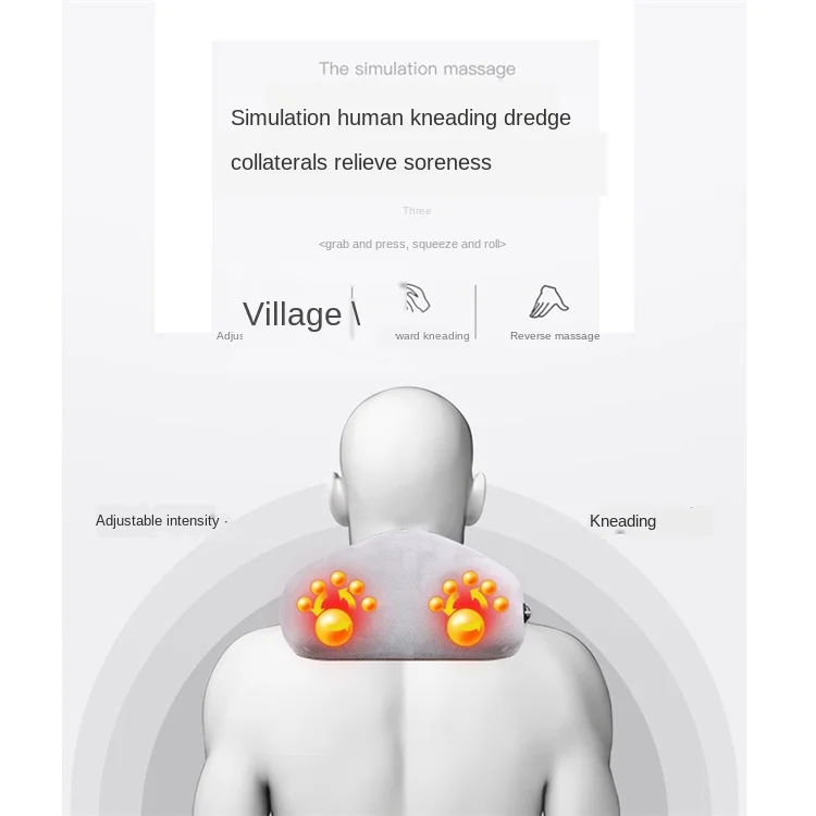 

Multi-functional car U-shaped pillow warm compress cervical massage stick household electric physiotherapy