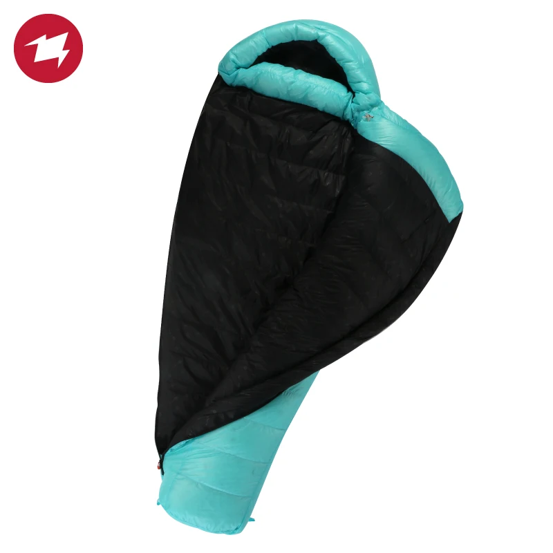 Спальный мешок AEGISMAX мужской с гусиным пухом Сверхлегкий Водонепроницаемый