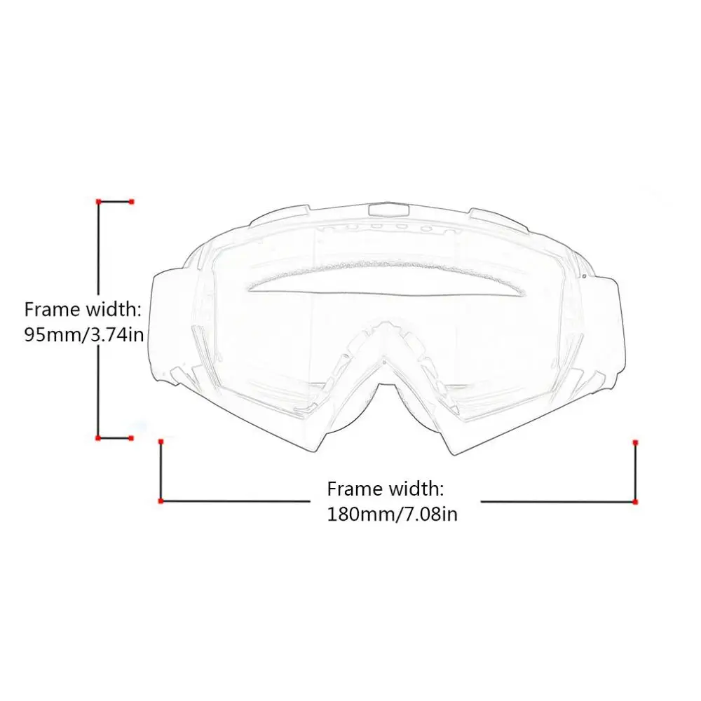 

Motorcycle Goggles Off-Road Locomotive Goggles Outdoor Windshield Helmet Glasses Riding Ski Goggles Fashion