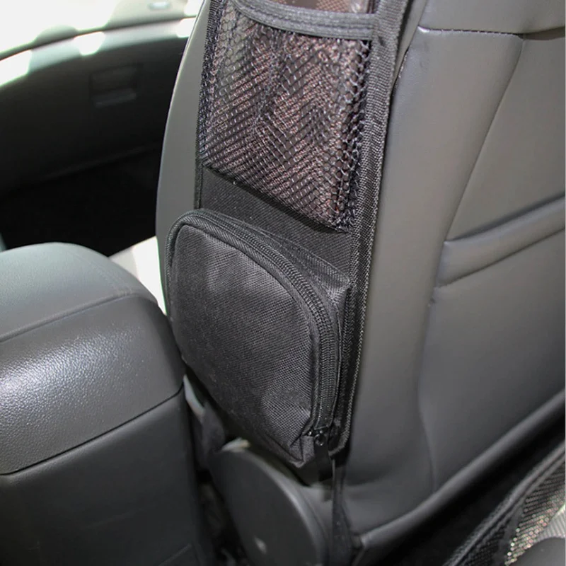 

New Auto Car Seat Bag SIDE Hanging Storage Bags Mesh Pocket Organizer Holder Comely Holder Comely Pouch Container Organizer