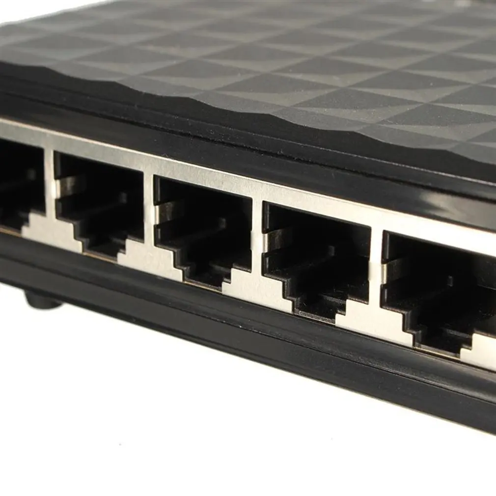 Rj45 мини 5-Порты и разъёмы коммутатор для высокоскоростной сети Ethernet концентратор для настольных ПК черный 110V Ethernet-коммутатор и концентратор 10/100 Мбит/с