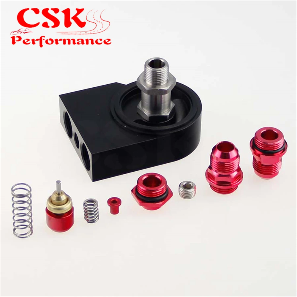 AN10 85 градусов масляный охладитель термостат сэндвич пластина фильтр переходника