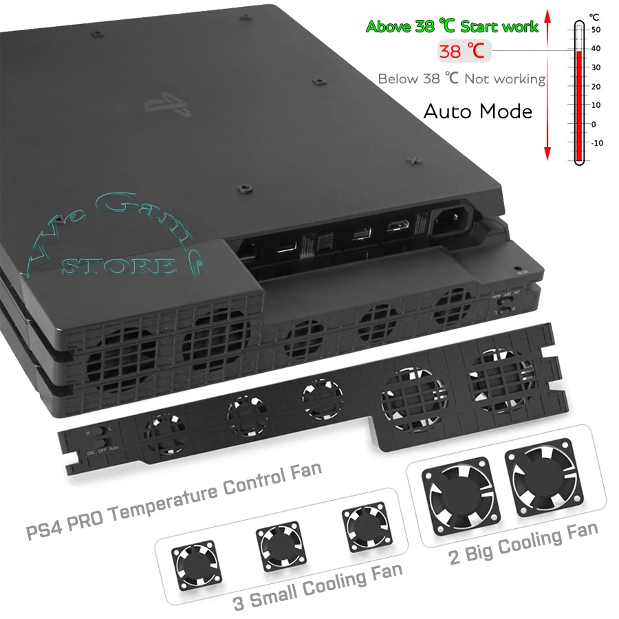 Подставка кулер для PS4 Pro PS 4 PRO внешний USB вентилятор 5 с Супер Турбо температурой