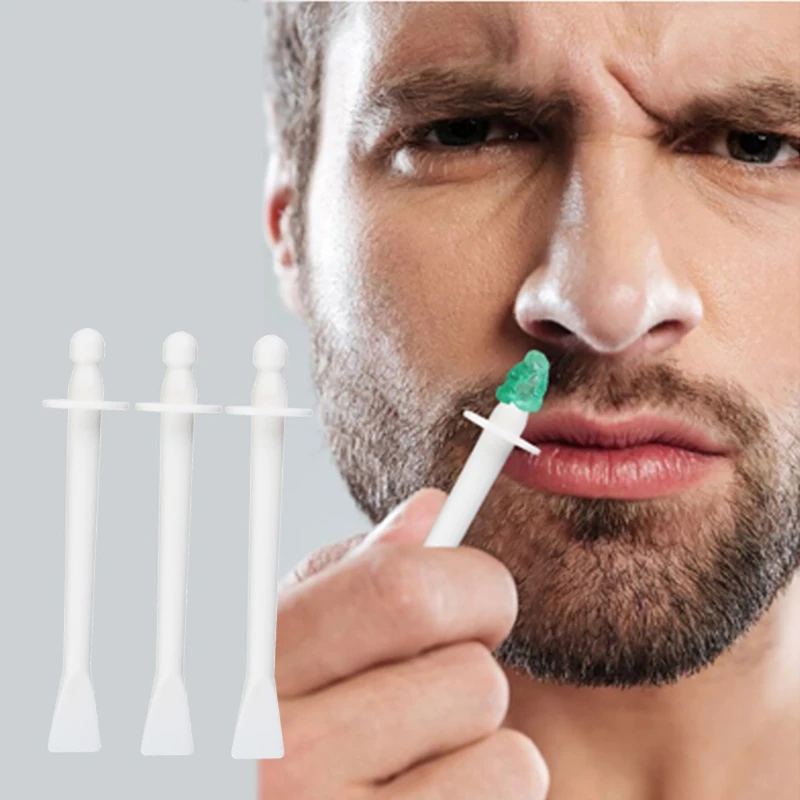 

10pcs Disposable Nose Wax Applicator Sticks Spatulas for Nasal Cleaning Facial Hair Removal Eyebrow