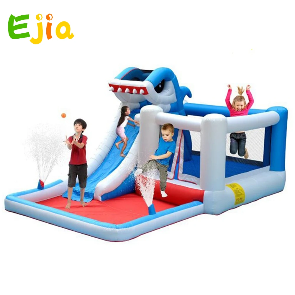 Лидер продаж детский надувной домик для прыжков акулы батут прыгающий замок