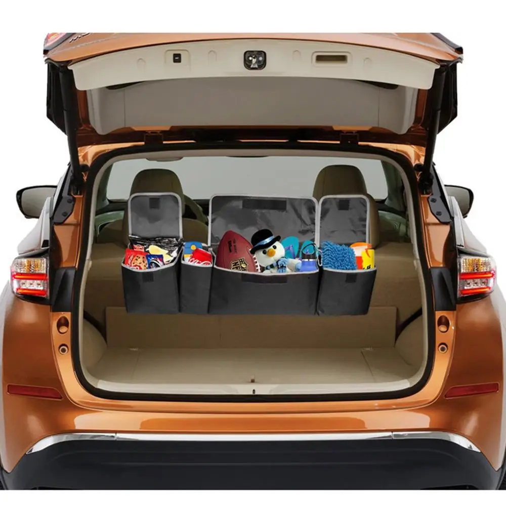 

Car Organizer Trunk Backseat Adjustable Storage Bag Net High Capacity Multi-use Oxford Back Interior Accessories Automobile Seat