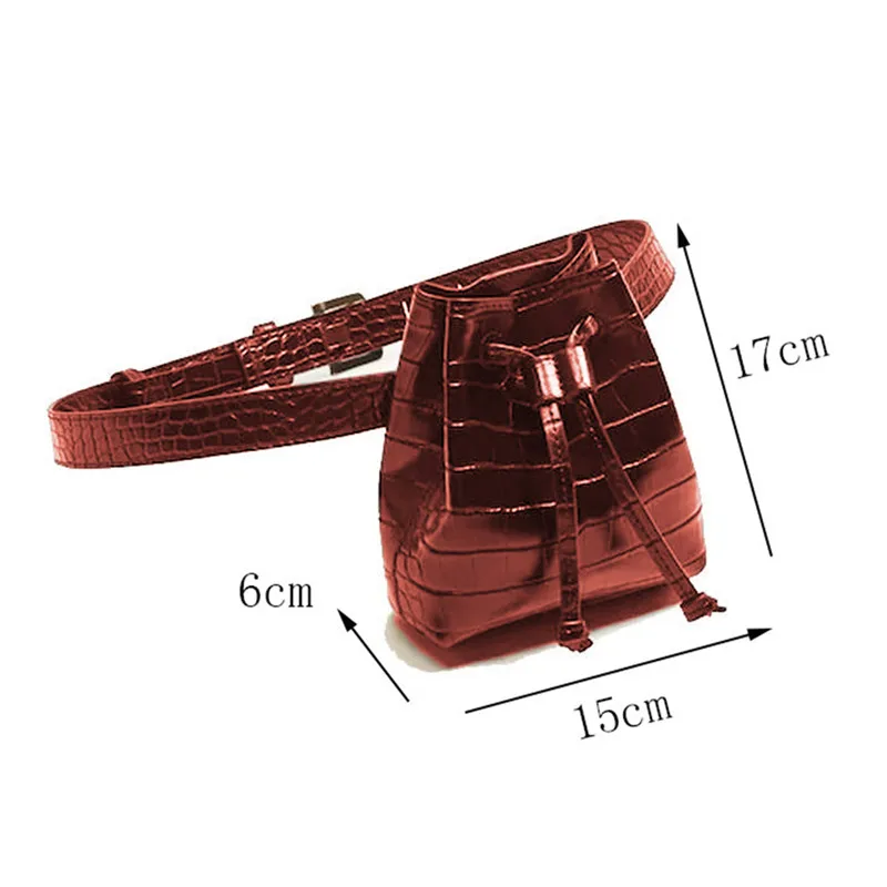 

New Waist Bag PU Leather Funny Pack Female Phone Pouch Small Chest Pack Vintage Women Belt Messenger Bags