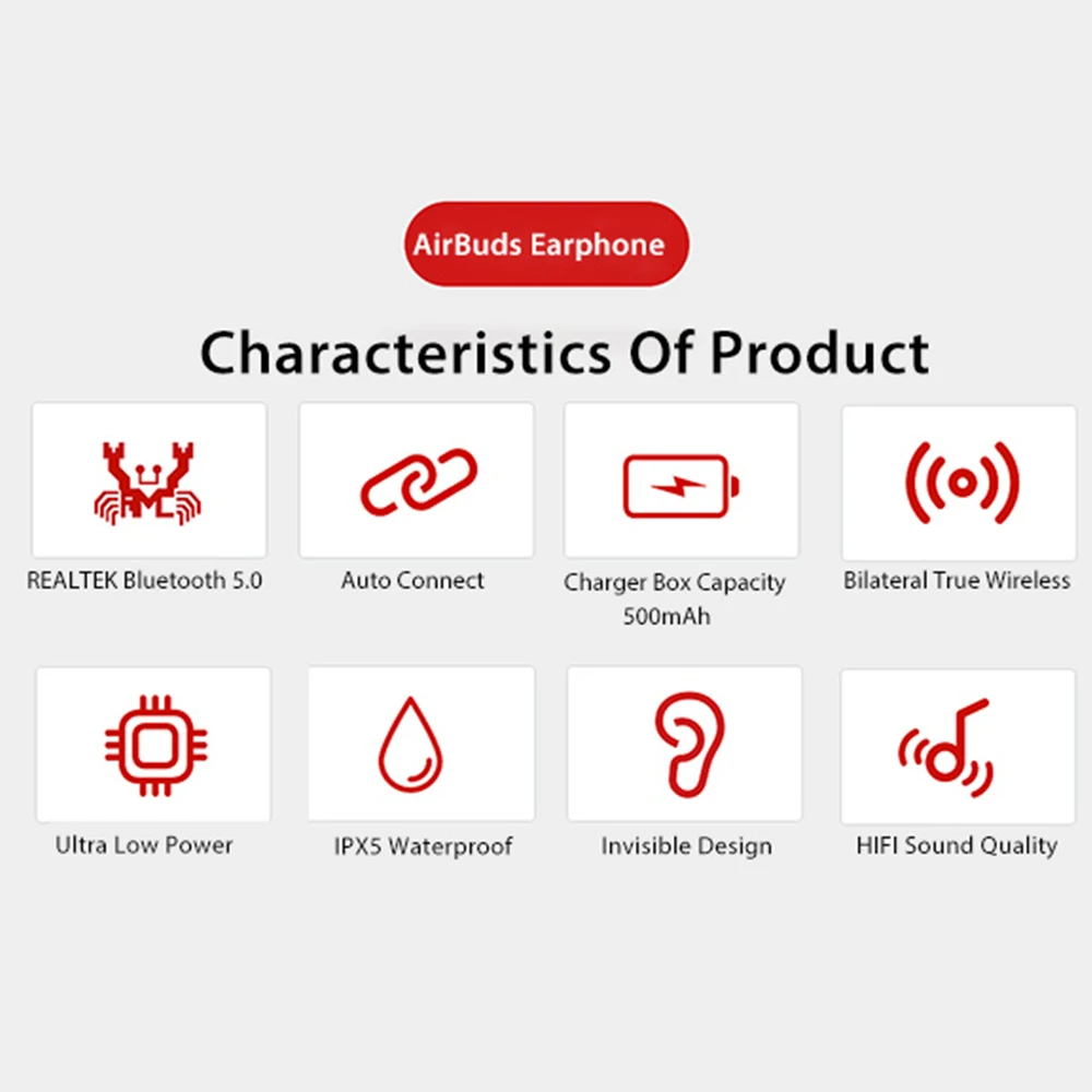 DOCIDACI Bluetooth наушники 5 0 настоящие беспроводные стерео спортивные Игровые HiFi