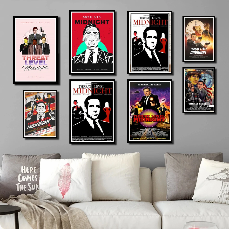 

Плакаты и принты JL, идеальные постеры для офиса, уровень опасности, полночь, персонажи, Настенная картина, домашний декор, наклейки на стену