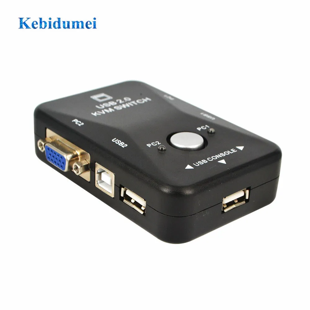 Kebidumei KVM 2 порта USB переключатель ручной VGA 0 мышь клавиатура 1920*1440|vga usb kvm|kvm switch boxusb