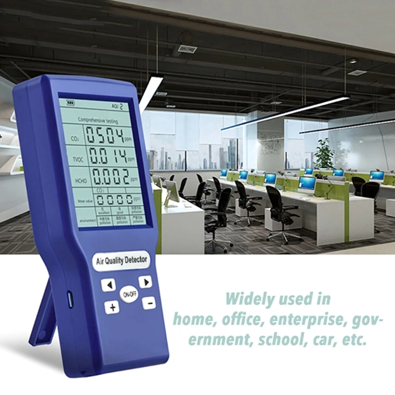 

Air Quality Monitor Detector for Formaldehyde TVOC/PM2.5/PM10/CO2 X7XA