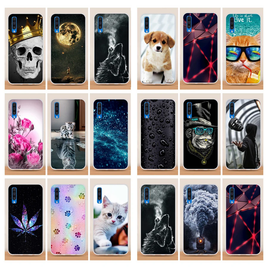 Силиконовый чехол для samsung Galaxy A50, чехол для samsung Galaxy A10, A30, A20, A60, A70, A40, чехол из ТПУ, задняя крышка для samsung A50, чехол