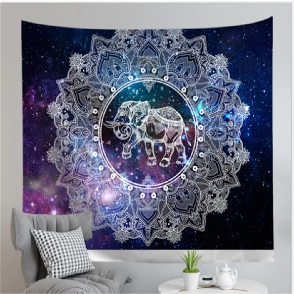 Индийский Подвесной Настенный Гобелен Мандала ткань психоделические ковер
