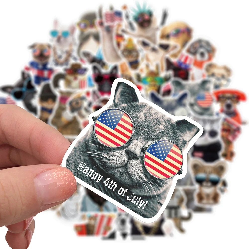 50pcs various animal stickers pack cat dog koala cool styling decal sticker for diy stationery bicycle car luggage phone laptop free global shipping
