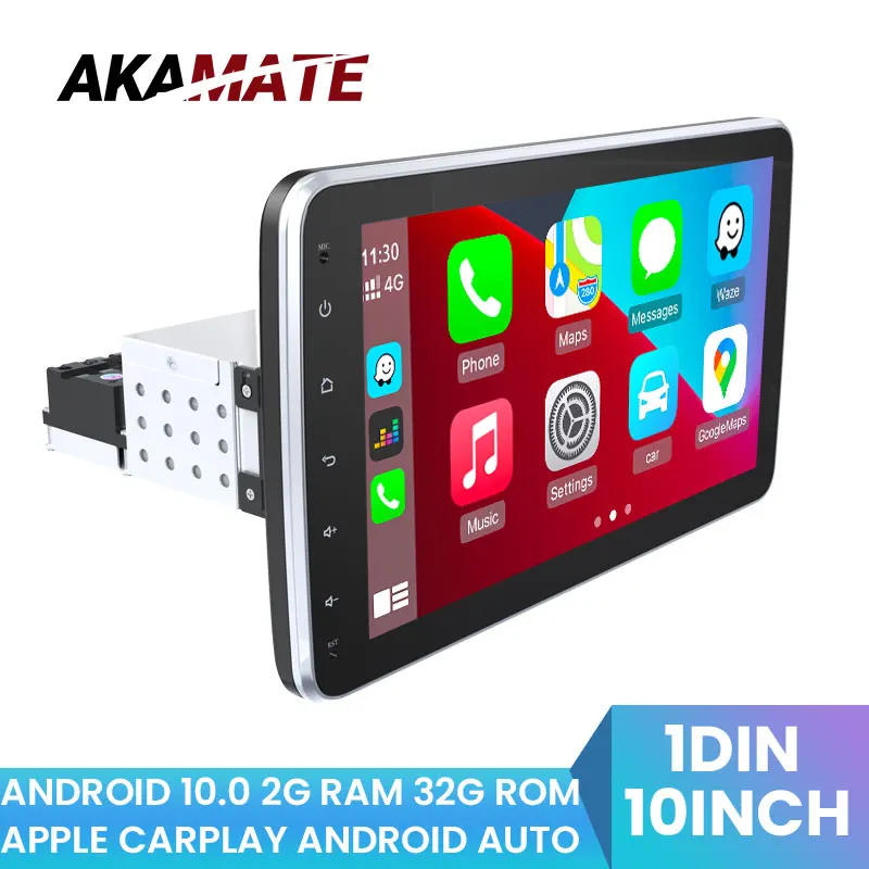 Автомагнитола AKAMATE 1DIN Android Wi-Fi 4G 10 дюймов Bluetooth FM | Автомобили и мотоциклы